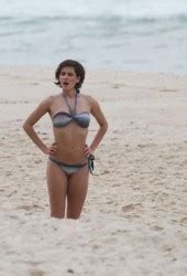 Deborah Secco In Bikini Recording Crazy For They On Macumba Beach In