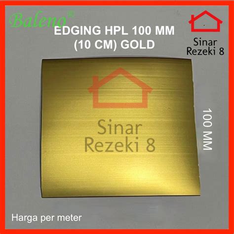 Jual Edging Hpl Gold Mm Emas List Pinggiran Meja Kayu Cm