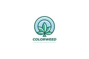 Weed Leaf Logo Graphic by 3ab2ou · Creative Fabrica