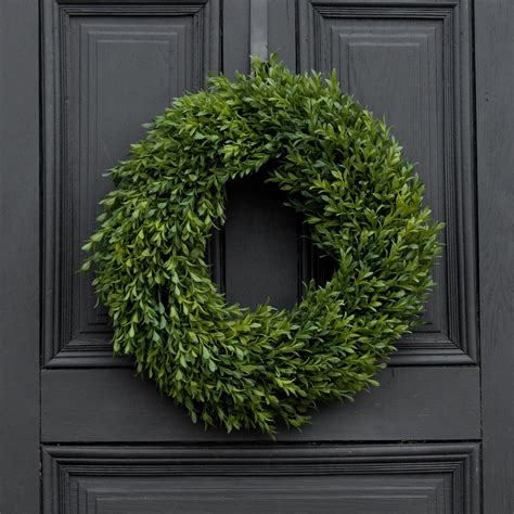 Boxwood Everyday All Seasons Spring Summer Front Door Wreath 18 Darby Creek Trading