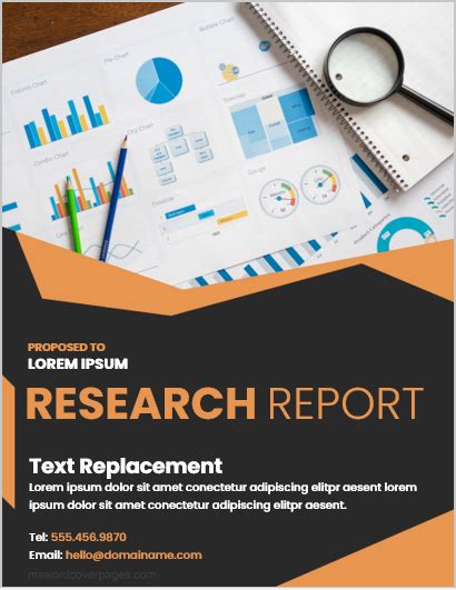 Research Report Cover Page Templates Free Download And Edit