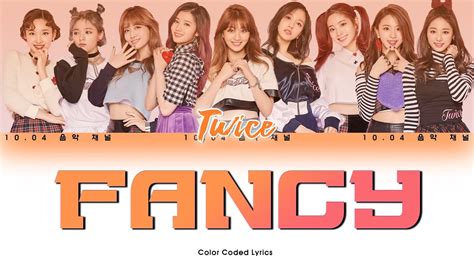 Twice Fancy Color Coded Lyrics Eng Rom Han Youtube