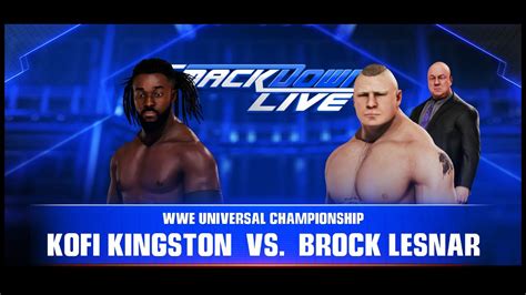 Wwe K Brock Lesnar Vs Kofi Kingston Universal Championship