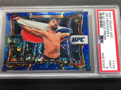 UFC 2021 Jiri Prochazka Panini Select Premier Level Blue Disco 70 99