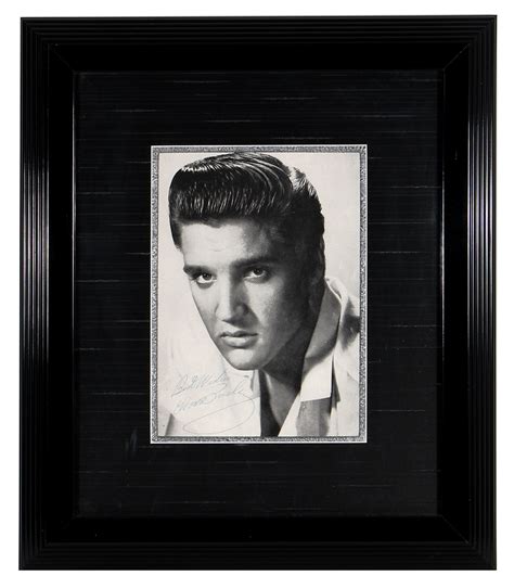 Lot Detail Elvis Presley Signed Photograph