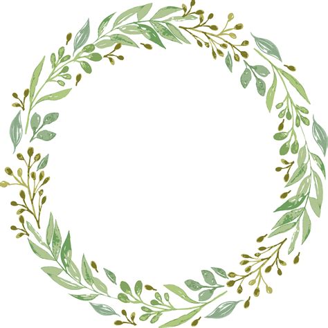 Wedding invitation Wreath Garland Clip art - Green leaf garland png ...