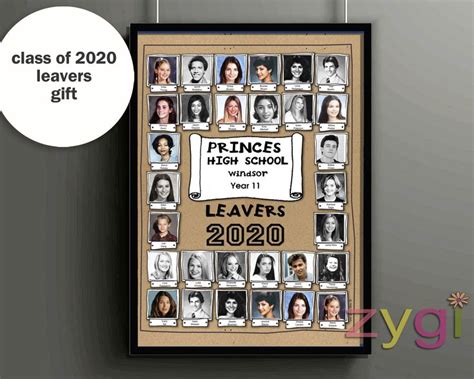 Class of 2020 School Leavers Gift Year Book Poster Print - Etsy UK ...