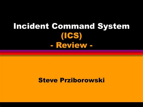 Incident Command System Ics