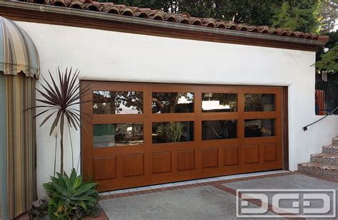 Modern Spanish Style Wood Garage Doors