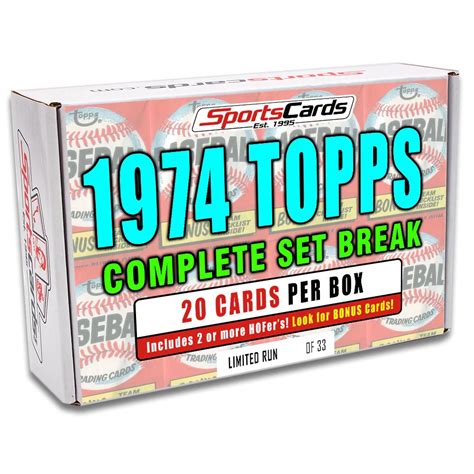 1974 TOPPS BASEBALL COMPLETE SET BREAK Pristine Auction