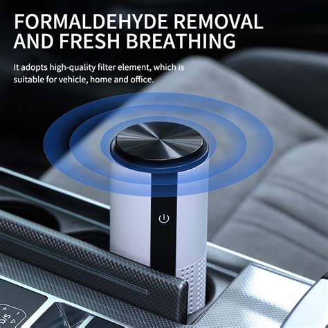 Portable Wireless Mini Car Air Purifier Hight Effective Air Hepa Filter