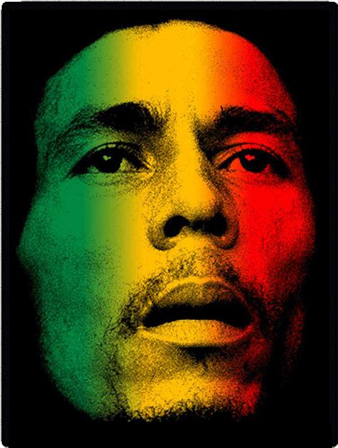 Download Bob Marley Rasta Colors Portrait