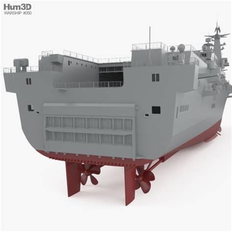 Type 075 landing helicopter dock 3D model - Ship on Hum3D