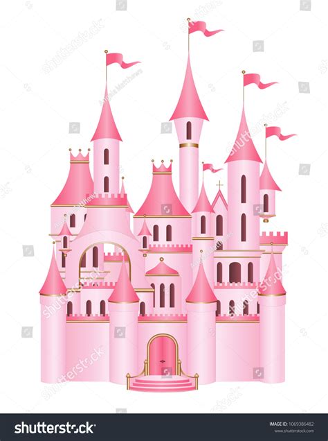 Pink Castle Png Clipart Picture Pink Castle Background Png Image