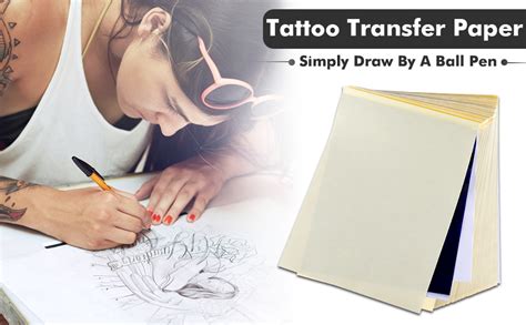 Papel De Transferencia De Tatuajes Cridoz Hojas De Papel De