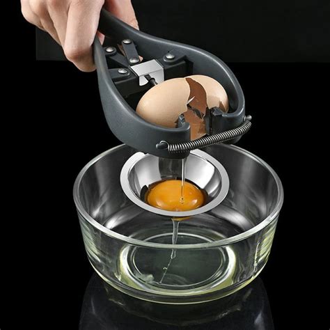 Egg Shell Opener And Separator