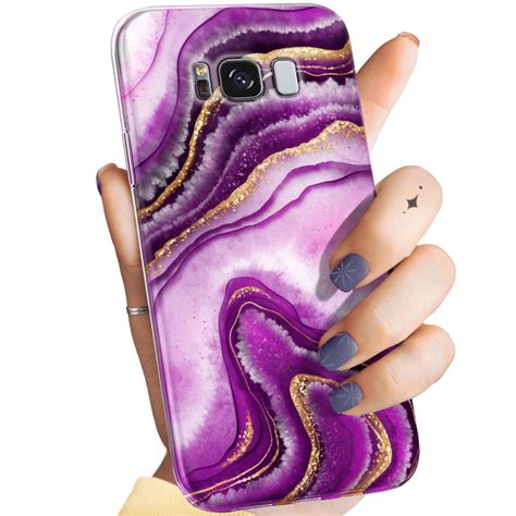 Etui Do Samsung Galaxy S8 Plus Wzory Różowy Marmur Purpura Róż Marmur