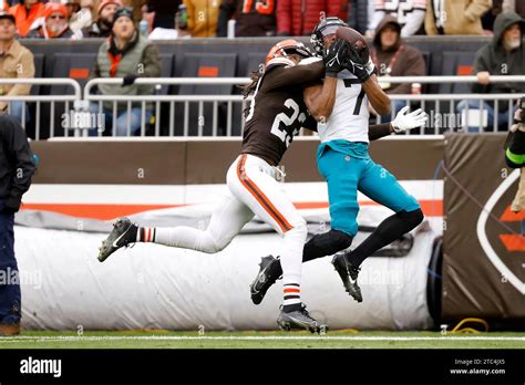 Cleveland Browns Cornerback Martin Emerson Jr Breaks Up A Pass