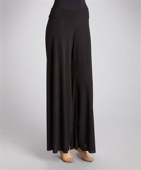 Loving This Black Palazzo Pants On Zulily Zulilyfinds Black Palazzo Pants Flats Outfit