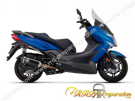 Ligne D Chappement Arrow Urban Black Steel Pour Maxi Scooter Kymco