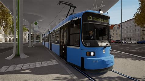 Tramsim München 8 Linie 23 PC HD 60FPS DE YouTube