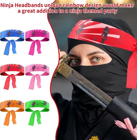 Bluhen St Ck Ninjas Party Stirnb Nder Ninja Kopfband Kinder Ninja