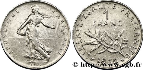 Franc Semeuse Nickel Frappe M Daille Paris F Var Fmd