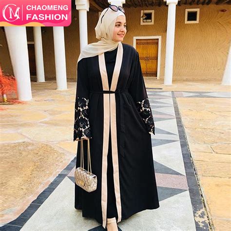 2020 Latest New Designs Embroidery Cardigan Islamic Clothing Fashion