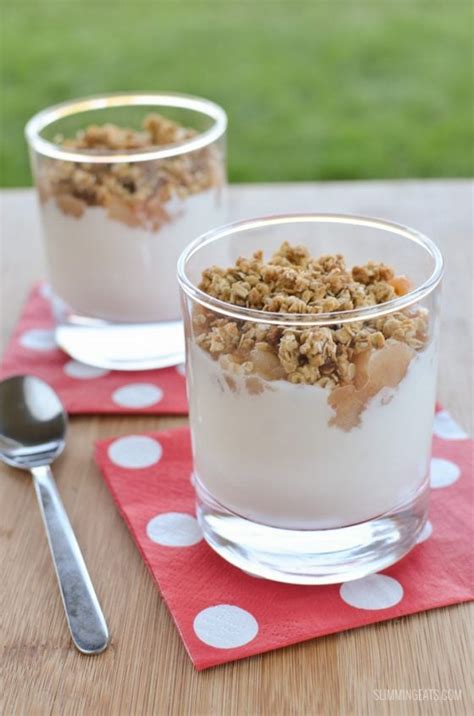 Pear Crumble Yogurt Parfait Slimming Eats Recipes