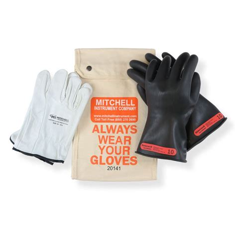 Class 0 Insulated Low Voltage Lineman Glove Kit 11 Inch 1000V