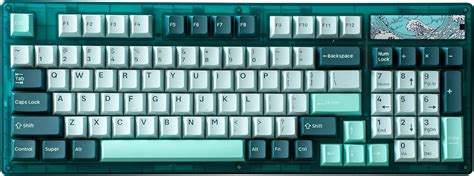 YUNZII Keynovo IF Key Hot Swappable Gasket Montado Teclado mecânico luz de fundo