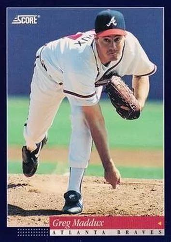 524 GREG MADDUX Atlanta Braves 1994 Score Baseball EUR 2 20