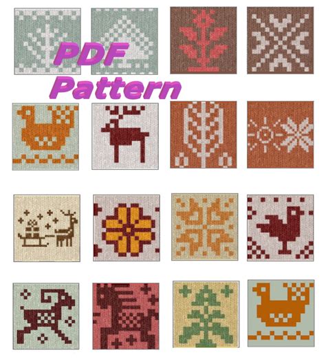 Scandinavian Knitting Patterns Fair Isle Charts Norwegian Stranded