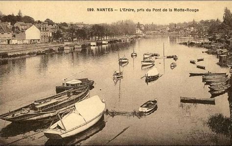 CPA Nantes L Erdre Nantes L Erdre Pris Du Pont De La Motte Rouge