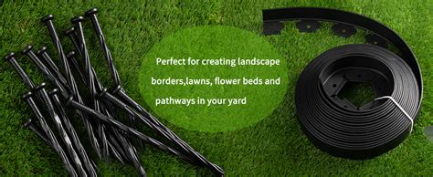 Amazon Agtek Ft Plastic Landscape Edging Kit In Height No