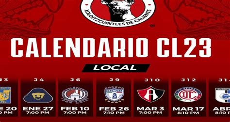 Xolos Conoce A Sus Rivales Y Calendario Del Clausura 2023