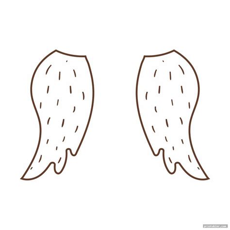 Owl Feather Template Printable Gridgit