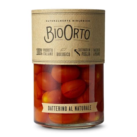 Bioorto Pomodoro Datterino Bio Al Naturale Conserve Biologiche