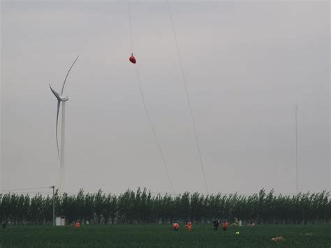 Overhead Wire Markers Are Safety Instruments Applied To The Overhead Power Lines Marking