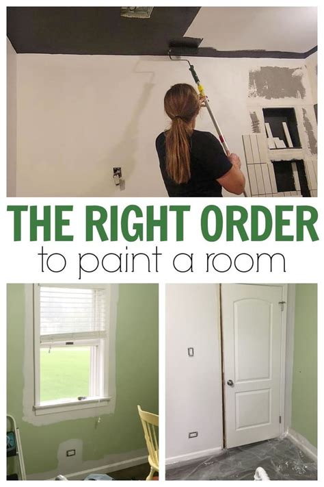 How To Paint A Room The Correct Order Of Operations In Room