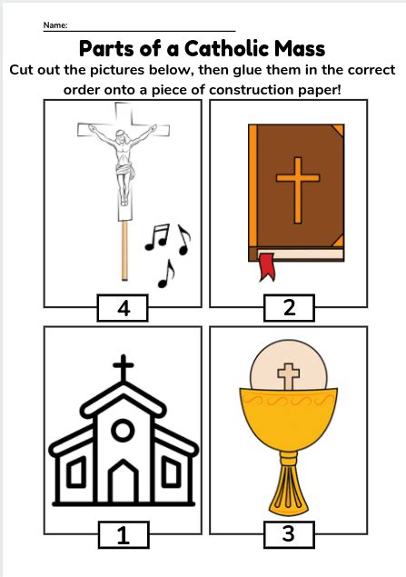 Printable Catholic Mass Parts