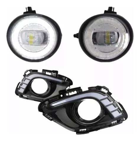 Faros Niebla Y Bisel Led Lupa Aro Angel Mazda 6 2014 Al 2018