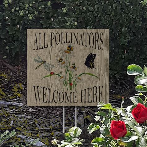 Pollinator Sign Etsy