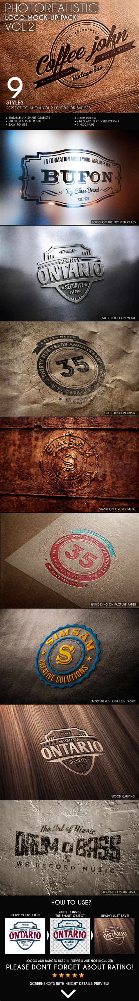 Photorealistic Logo Mock Up Pack Vol On Behance