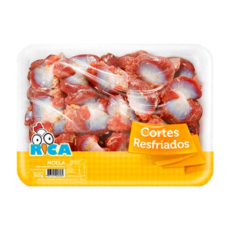 Moela De Frango Resfriada Rica Bandeja Bandeja De 500g Compre Rica