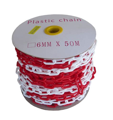 SNS SAFETY LTD Safety Plastic Chain Barrier For Crowd Control Red And