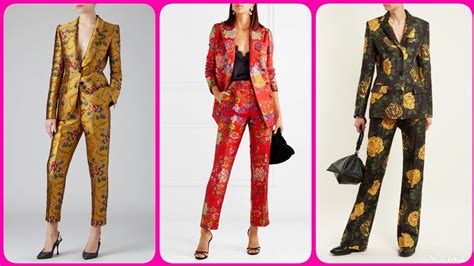 Most Stylish Printed Pant Suit Outfits Designs For Women Youtube