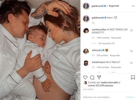 Gabi Brandt e Saulo Pôncio revelam o nome do segundo filho Área VIP