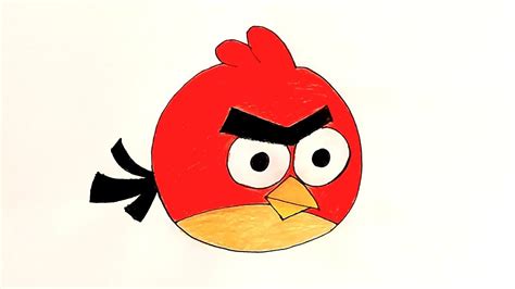 Drawing Angry Birdhow To Draw Angry Bird Easyeasy Angry Bird Drawing