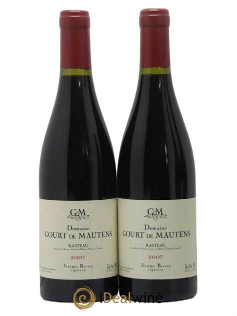 Acheter Rasteau Domaine Gourt De Mautens Jérôme Bressy 2007 Lot 4926